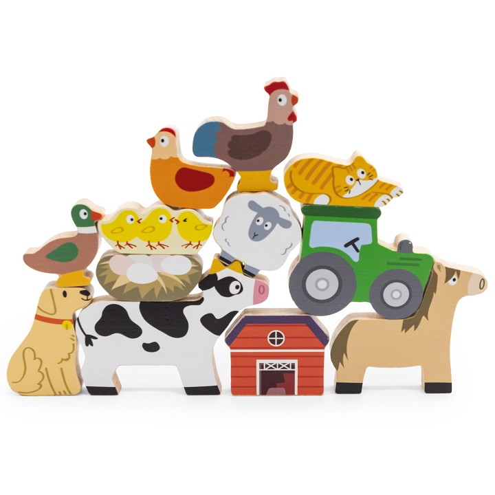 Viga Toys® Houten Stapelspel Boerderij